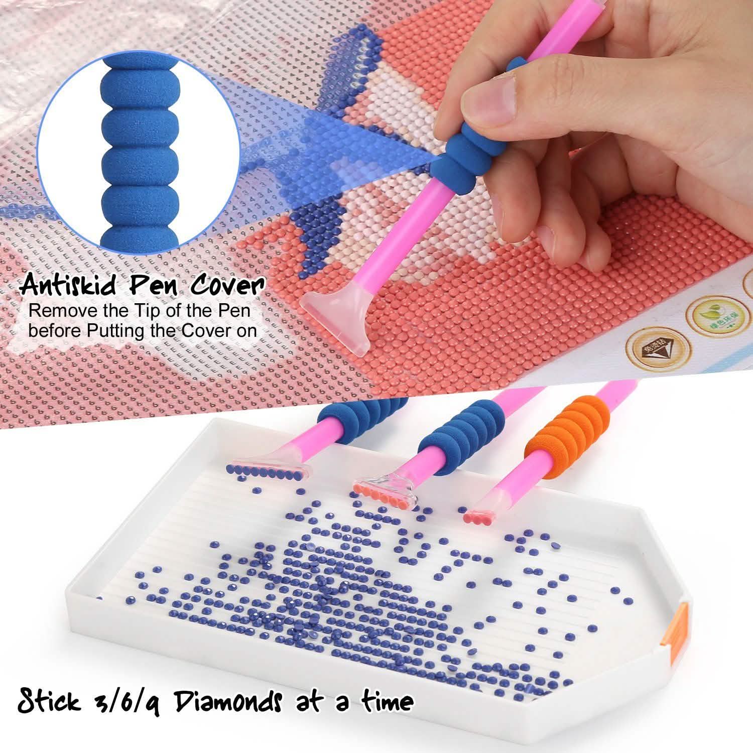 117-Piece: 5D Diamond Painting Tools Accessories Kit Art & Craft Supplies - DailySale