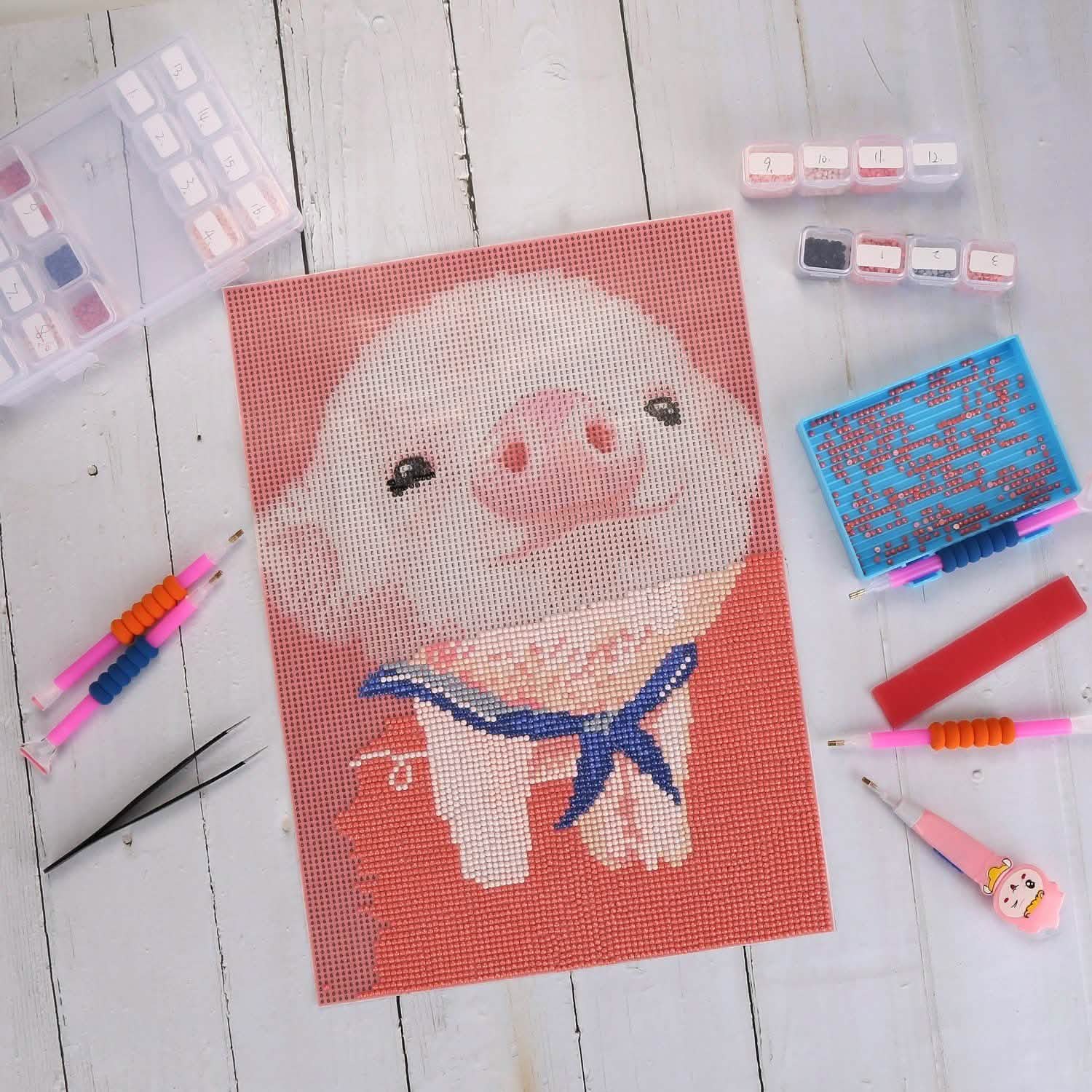 117-Piece: 5D Diamond Painting Tools Accessories Kit Art & Craft Supplies - DailySale