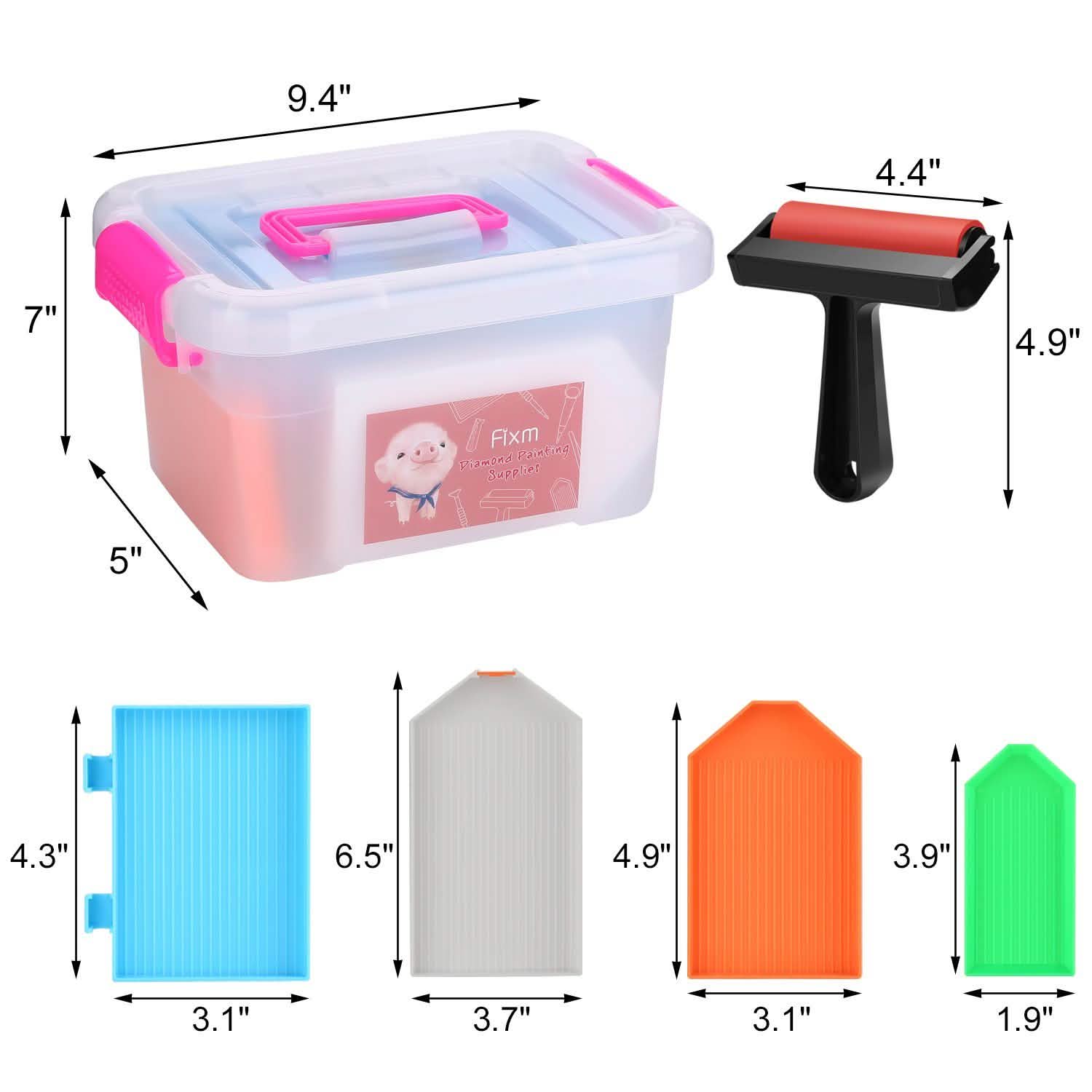 117-Piece: 5D Diamond Painting Tools Accessories Kit Art & Craft Supplies - DailySale