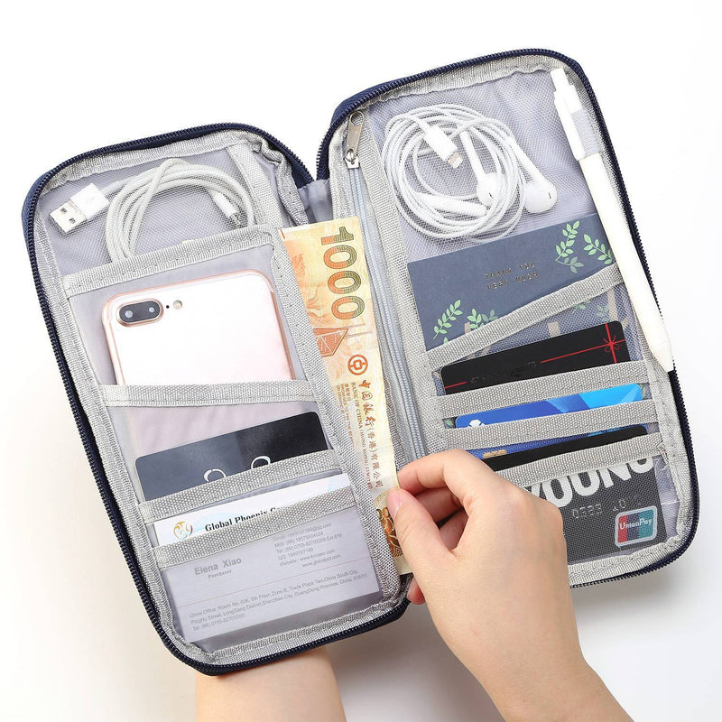 12 Pocket Travel Passport Wallet
