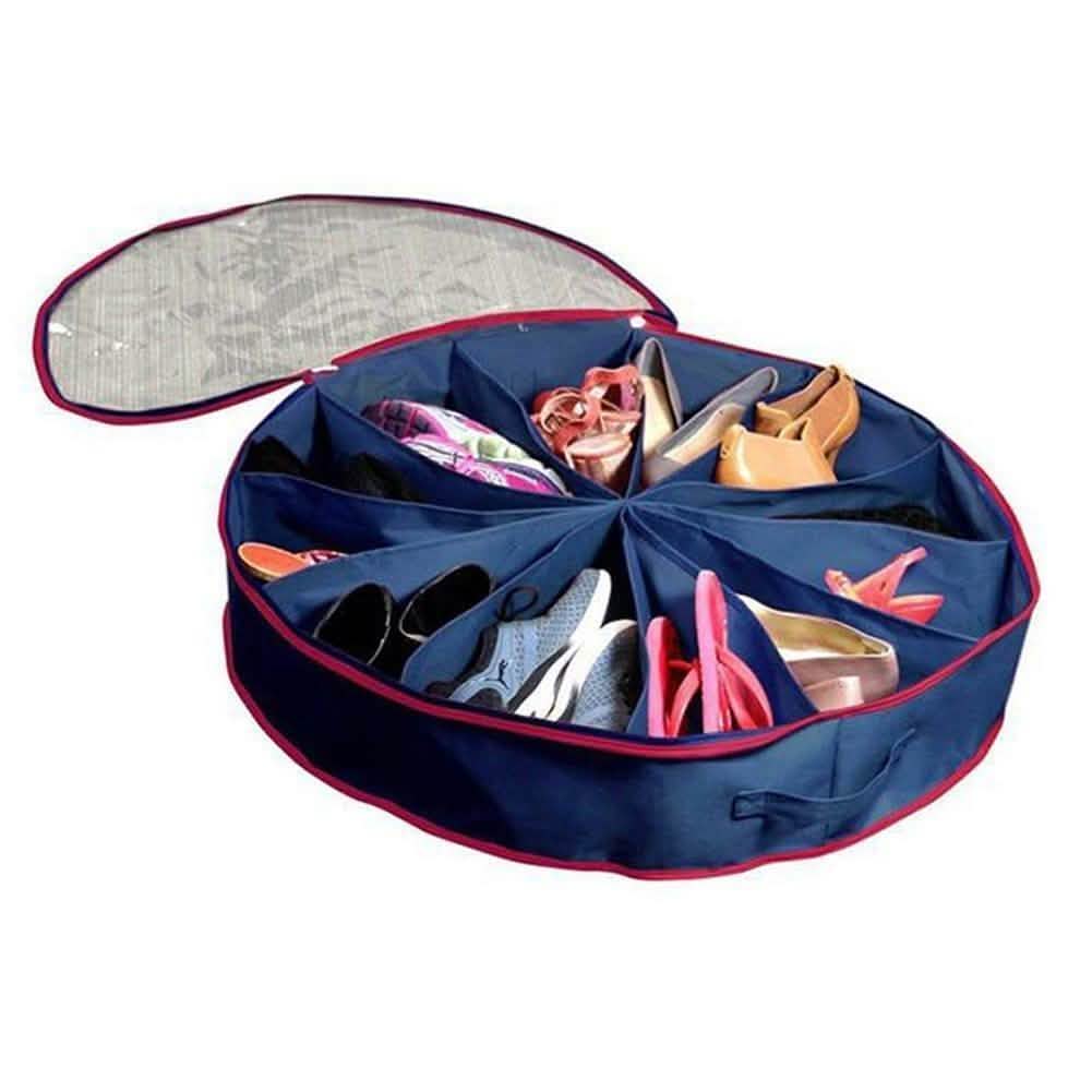 12-Compartment Round Shoe Organizer Home Essentials - DailySale