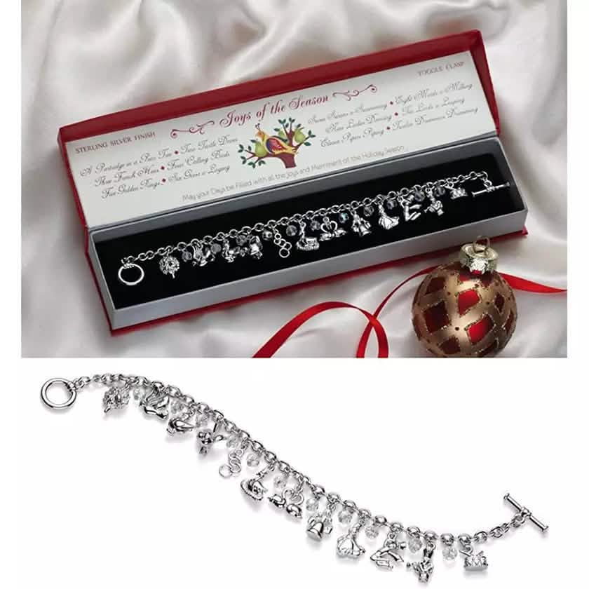 12 Days of Christmas Charm Bracelet Bracelets - DailySale