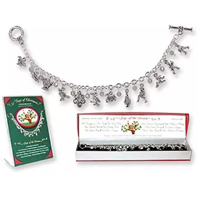 12 Days of Christmas Charm Bracelet Bracelets - DailySale