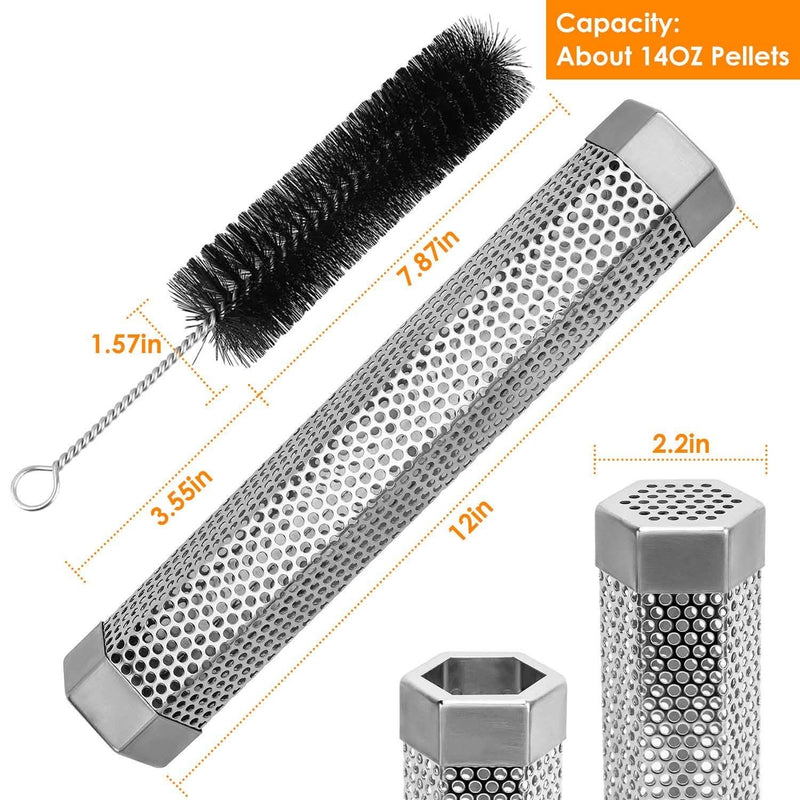 12-Inch Stainless Steel BBQ Grill Smoker Tube Kitchen & Dining - DailySale