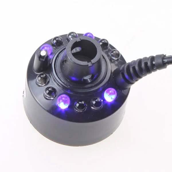 12 LED Mist Maker Fogger Water Fountain Pond Fog Machine Atomizer Air Humidifier Lighting & Decor - DailySale