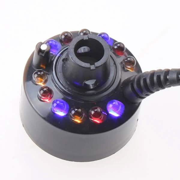 12 LED Mist Maker Fogger Water Fountain Pond Fog Machine Atomizer Air Humidifier Lighting & Decor - DailySale