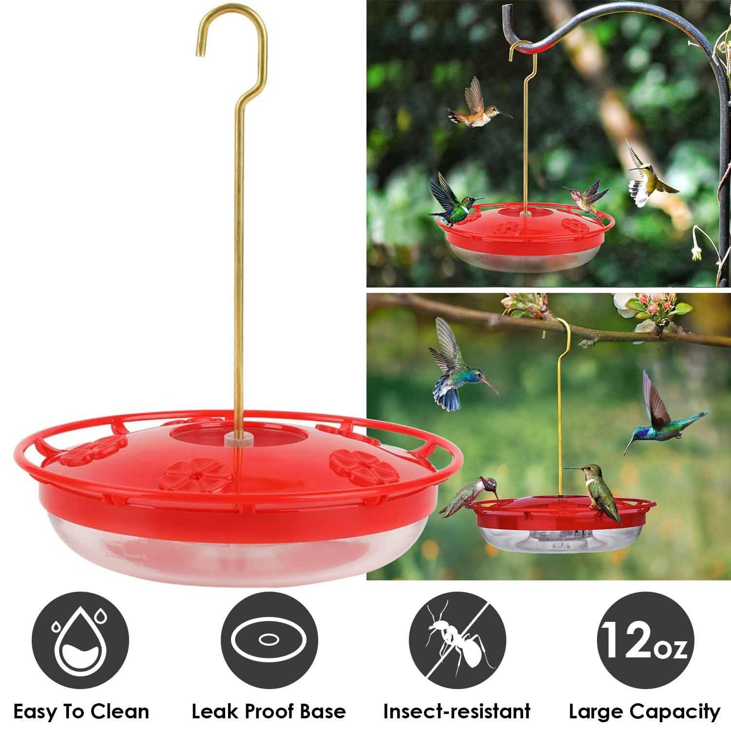 12 Oz Hummingbird Feeder Garden & Patio - DailySale