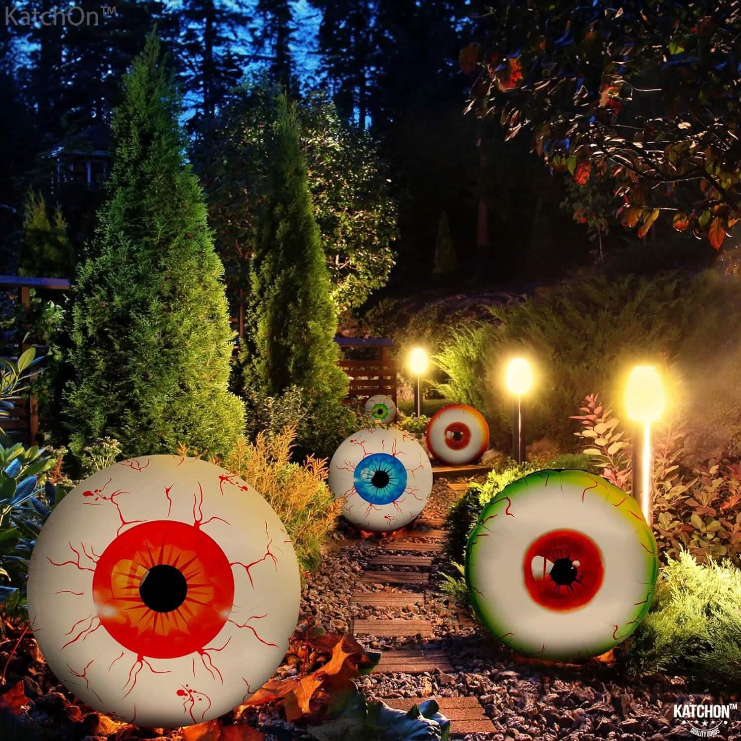 12-Pack: 22 Inch Halloween Eyeball Balloons Holiday Decor & Apparel - DailySale