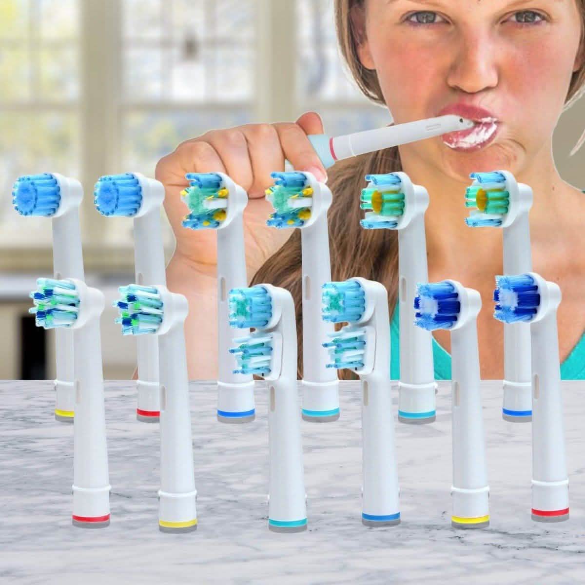 12-Pack: Assorted Clean Replacement Electric Toothbrush Heads Beauty & Personal Care - DailySale