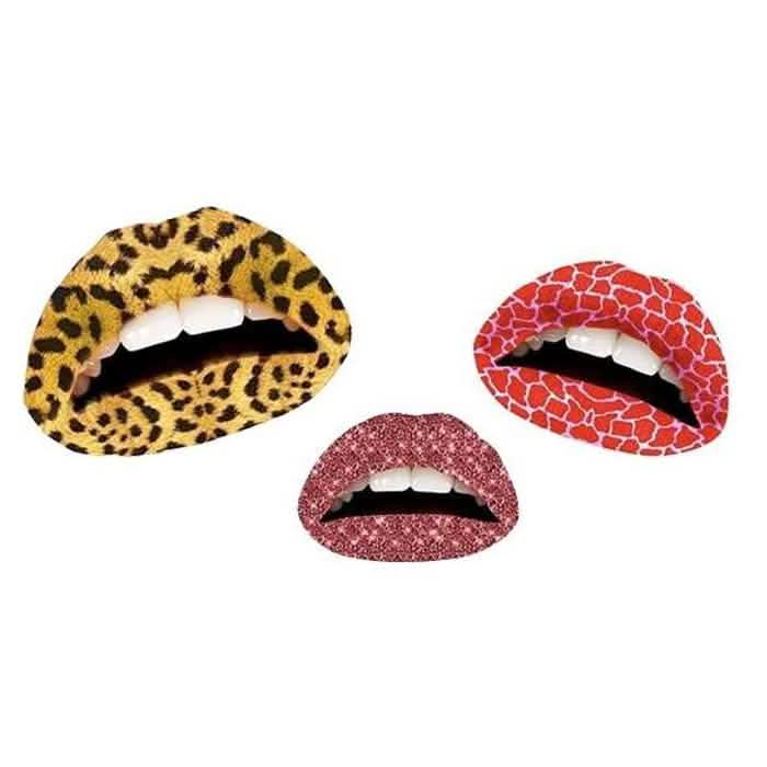 12-Pack: Colorful Temporary Lip Tattoo Set Beauty & Personal Care - DailySale