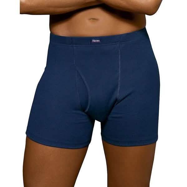 12-Pack: Hanes 100% Cotton Boxer Briefs - Size: Small Men's Apparel - DailySale