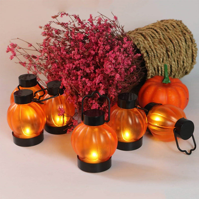 12-Pack: LED Pumpkin Tealights Smokeless Candles Indoor Lighting - DailySale