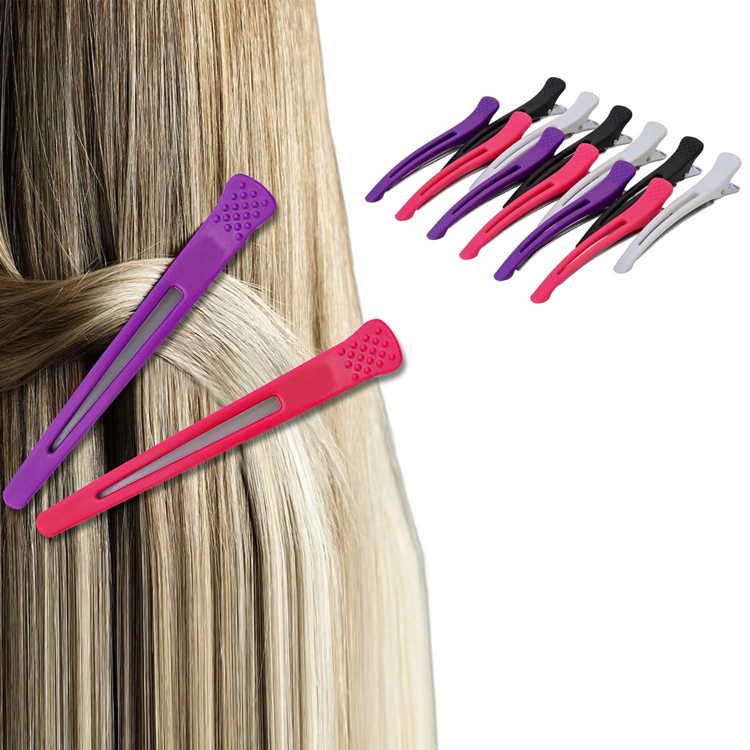12-Pack: Non-Slip Professional Hair Clips For Volumizing, Styling And Grip Beauty & Personal Care - DailySale