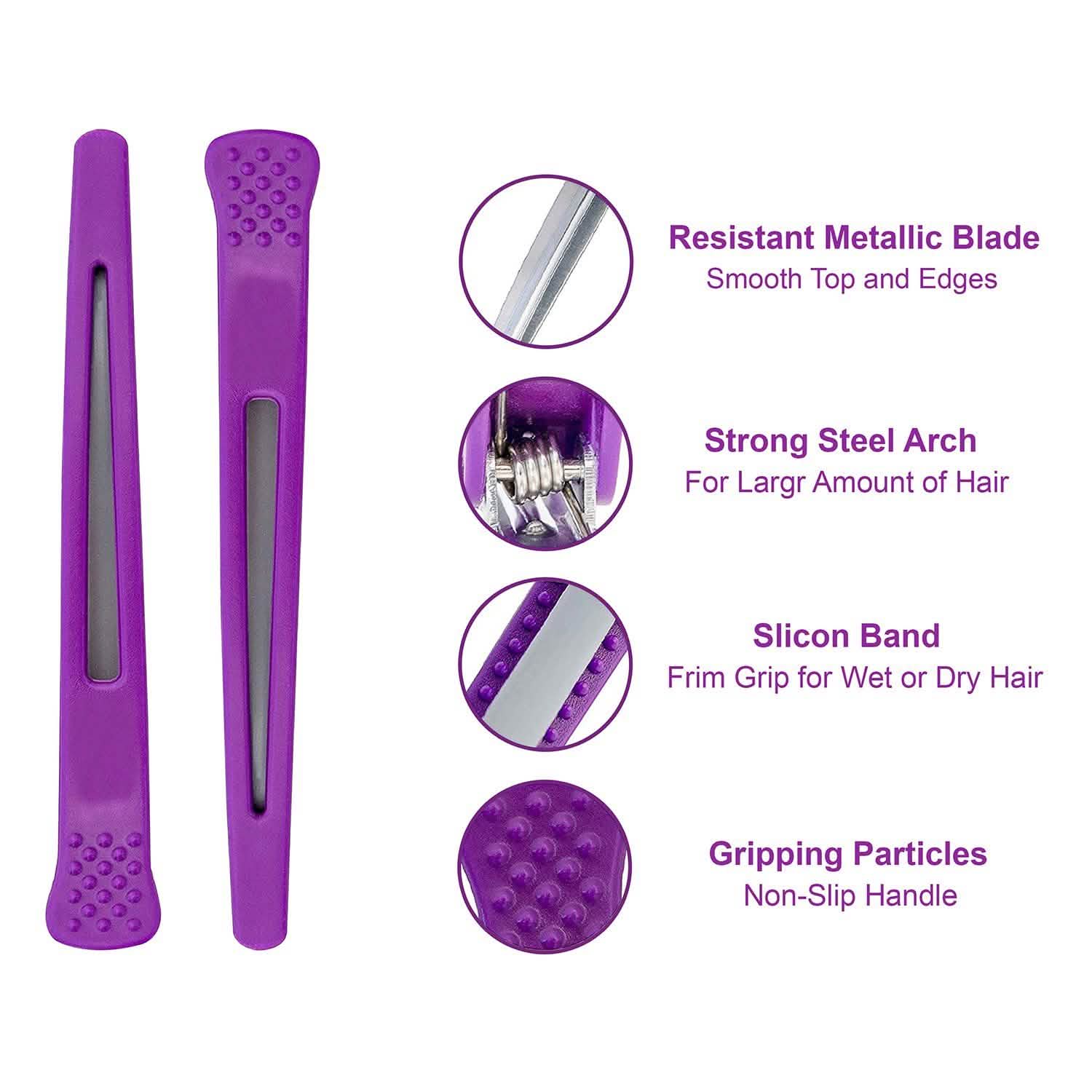 12-Pack: Non-Slip Professional Hair Clips For Volumizing, Styling And Grip Beauty & Personal Care - DailySale