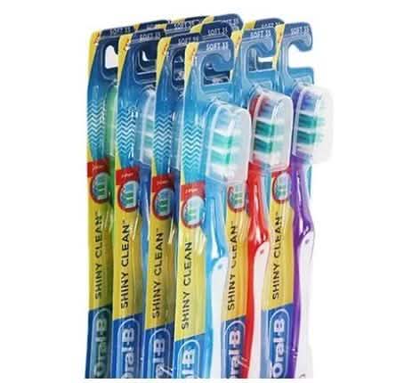 12-Pack: Oral-B Shiny Clean Toothbrush Beauty & Personal Care - DailySale