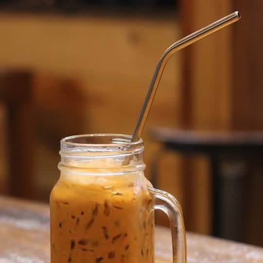 12-Pack: Reusable Stainless Steel Straw in Gold With Cleaning Brush Kitchen & Dining - DailySale