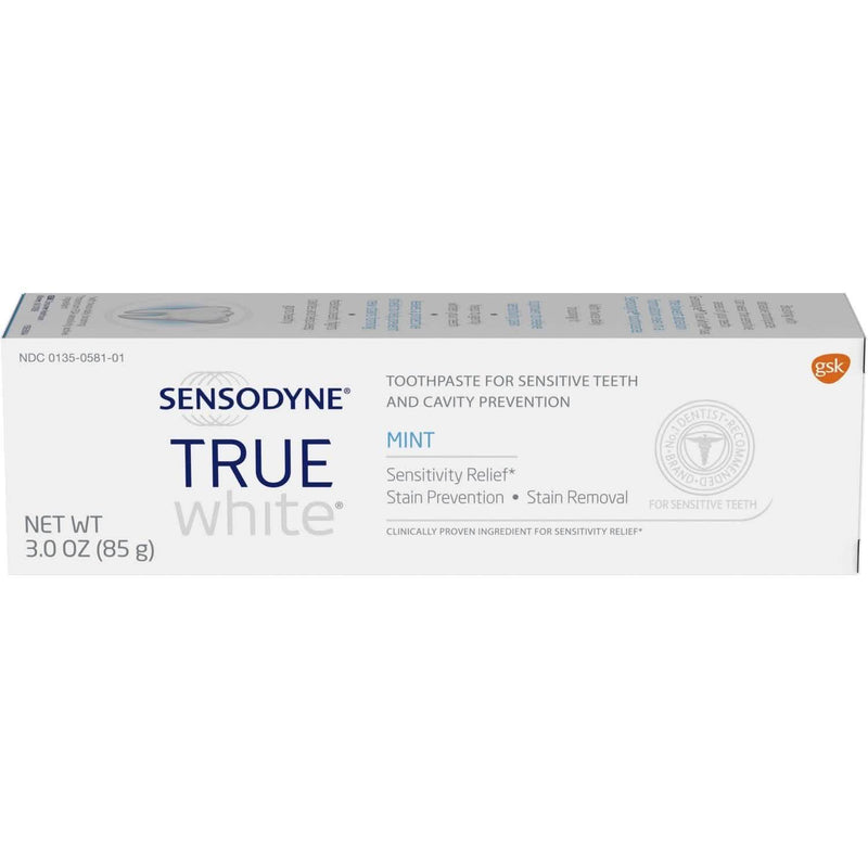 12-Pack: Sensodyne True White Mint Sensitivity Toothpaste 3oz Beauty & Personal Care - DailySale
