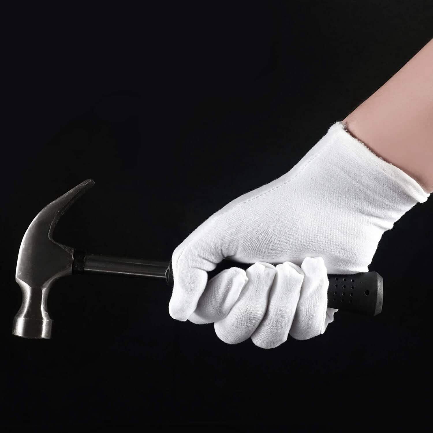 12-Pairs: White Cotton Gloves Everything Else - DailySale