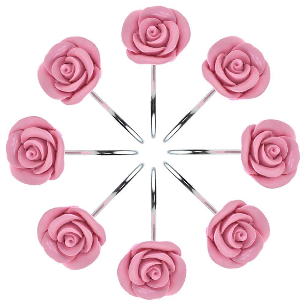 12-Piece: AGPtek Fashion Decorative Home Rose Curtain Hooks Lighting & Decor - DailySale