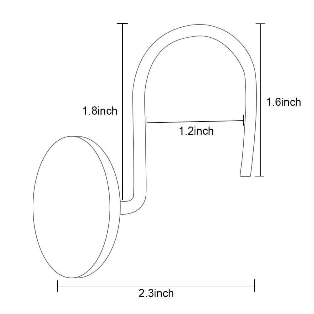 12-Piece: AGPtek Fashion Decorative Home Rose Curtain Hooks Lighting & Decor - DailySale