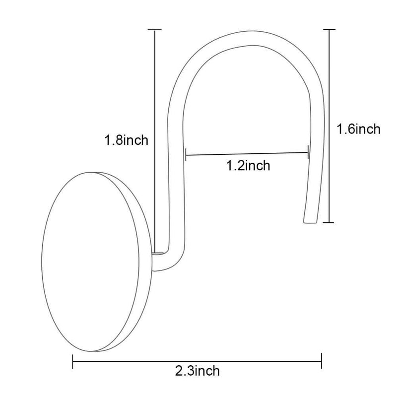 12-Piece: AGPtek Fashion Decorative Home Rose Curtain Hooks Lighting & Decor - DailySale
