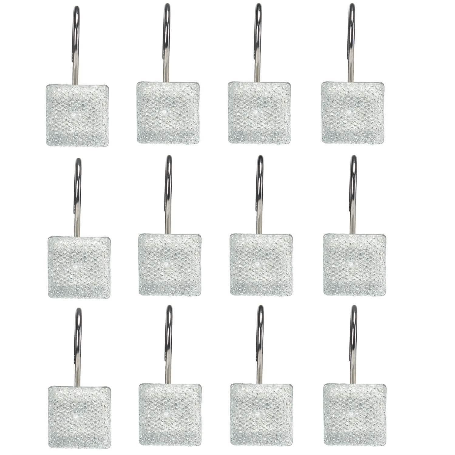 12-Piece: Decorative Shower Curtain Hooks Bathroom Bath - DailySale