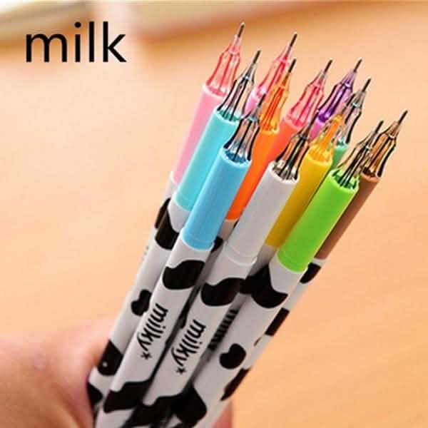 12-Piece: Milky Cow Multicolor Gel Pens Art & Craft Supplies - DailySale