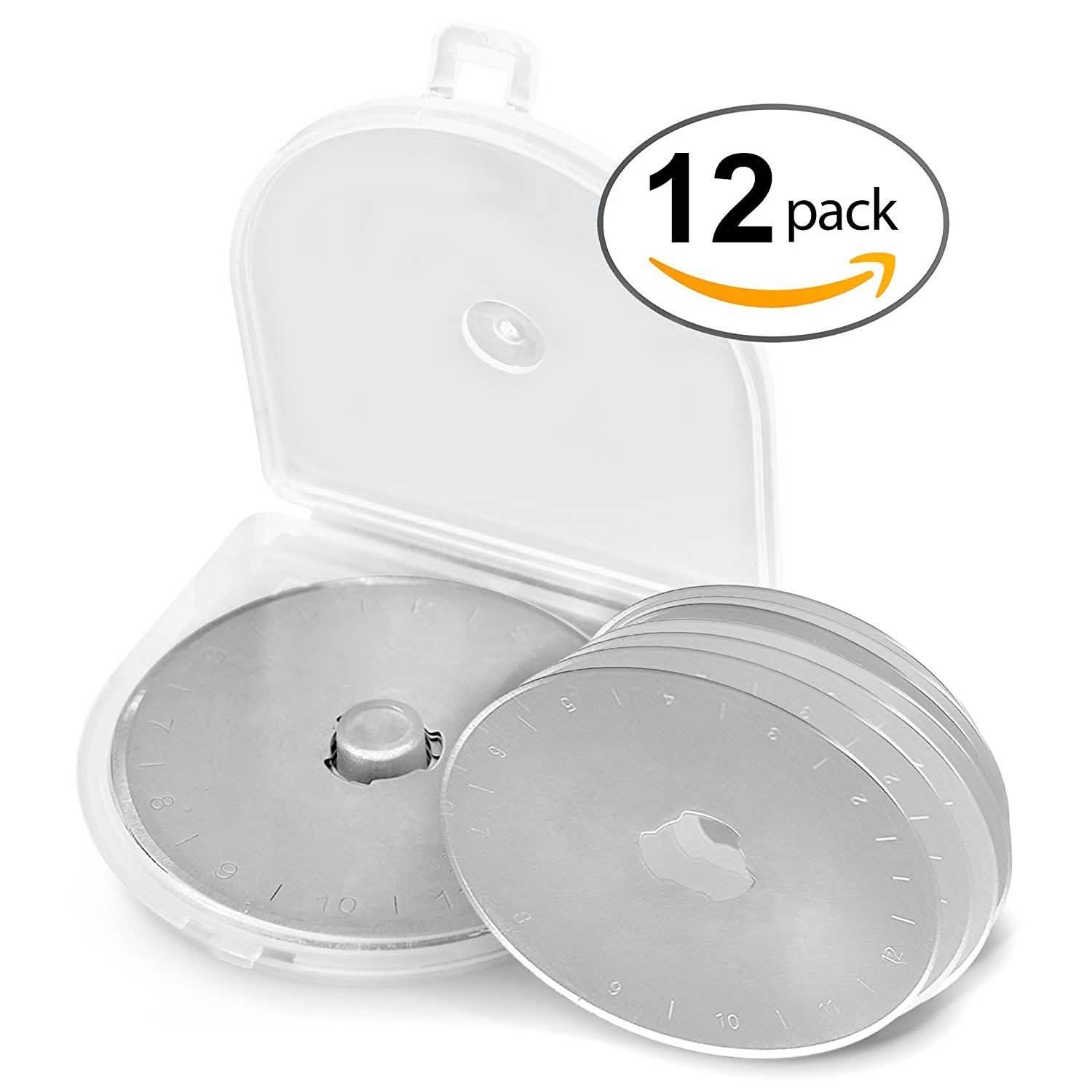12-Piece Set: 45mm Rotary Cutter Blades Home Improvement - DailySale