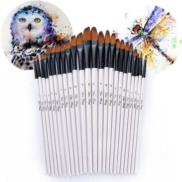 12-Piece Set: Artist Watercolor Painting Brushes Everything Else - DailySale