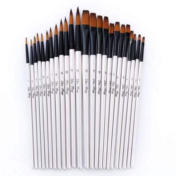 12-Piece Set: Artist Watercolor Painting Brushes Everything Else - DailySale