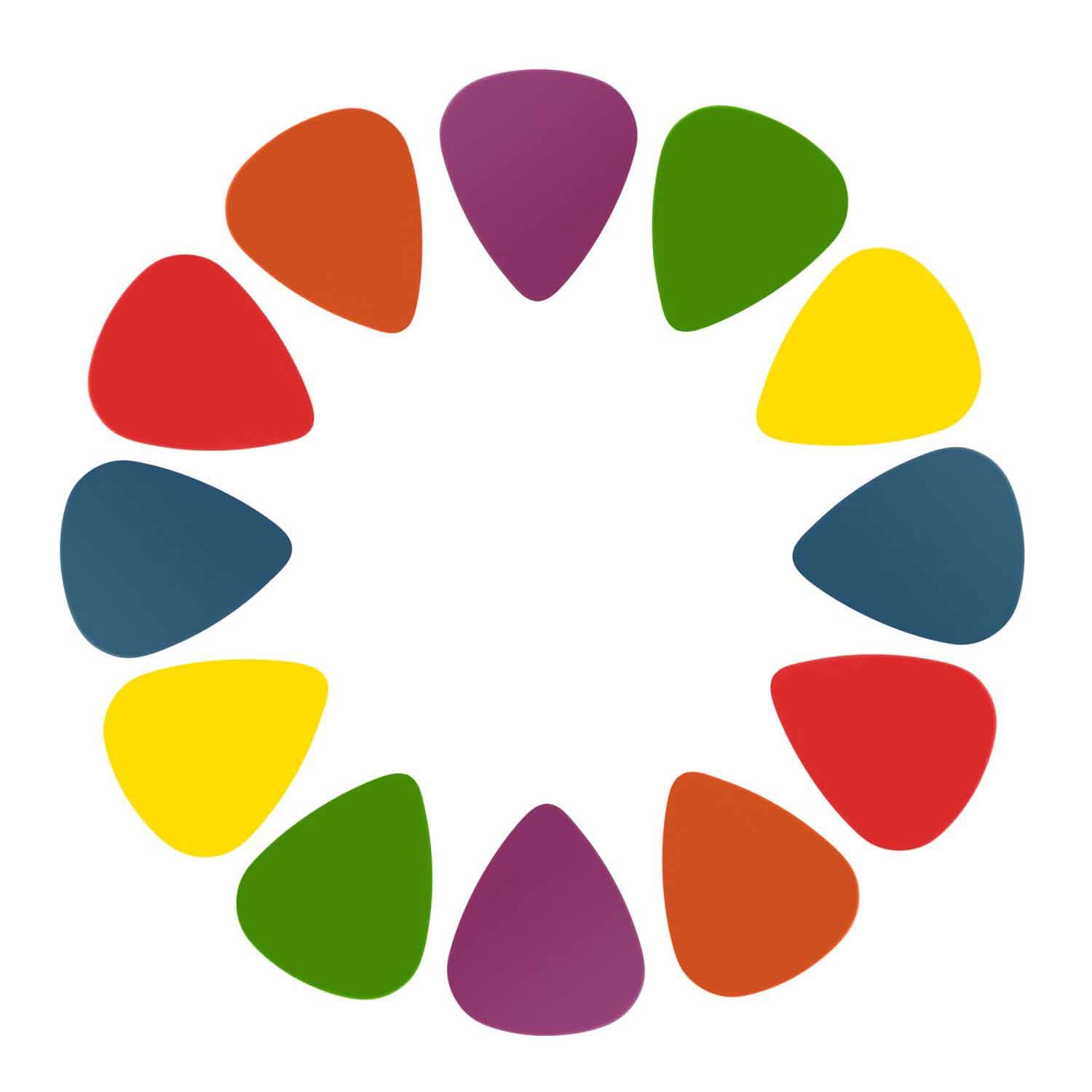 12-Piece: Standard Acoustic Electric Plectrums Guitar Picks Everything Else - DailySale