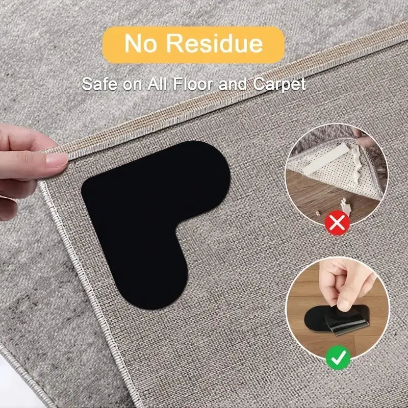12-Pieces: Double Sided Non-Slip Rug Pads Rug Tape Stickers Everything Else - DailySale