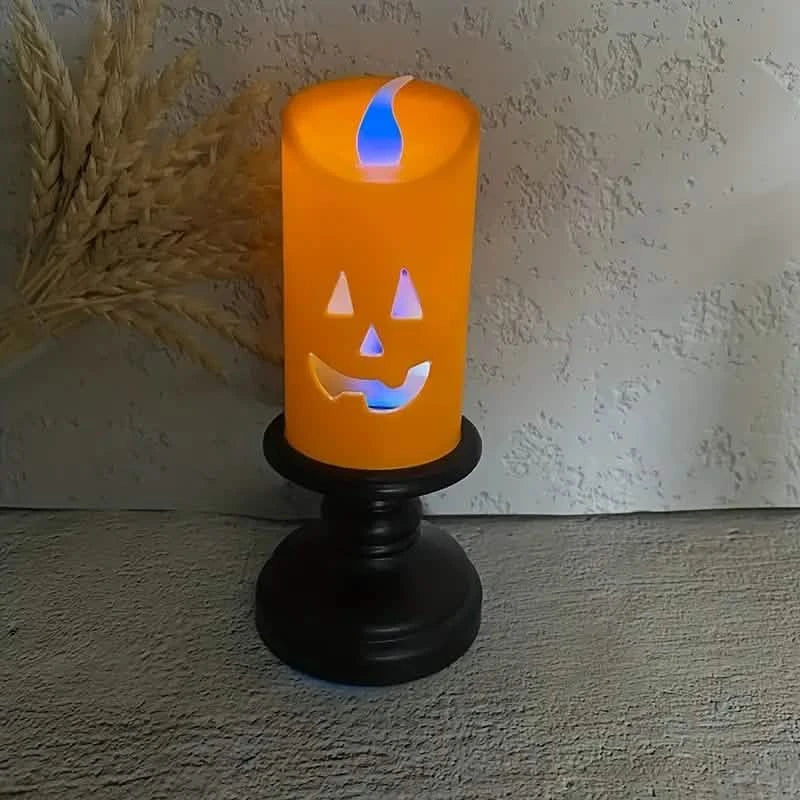 12-Pieces: Halloween LED Pumpkin Chandelier Candles Holiday Decor & Apparel - DailySale
