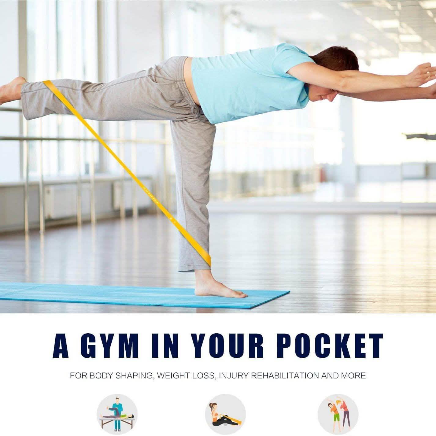 12" x 2" Letsfit Resistance Loop Bands Wellness & Fitness - DailySale