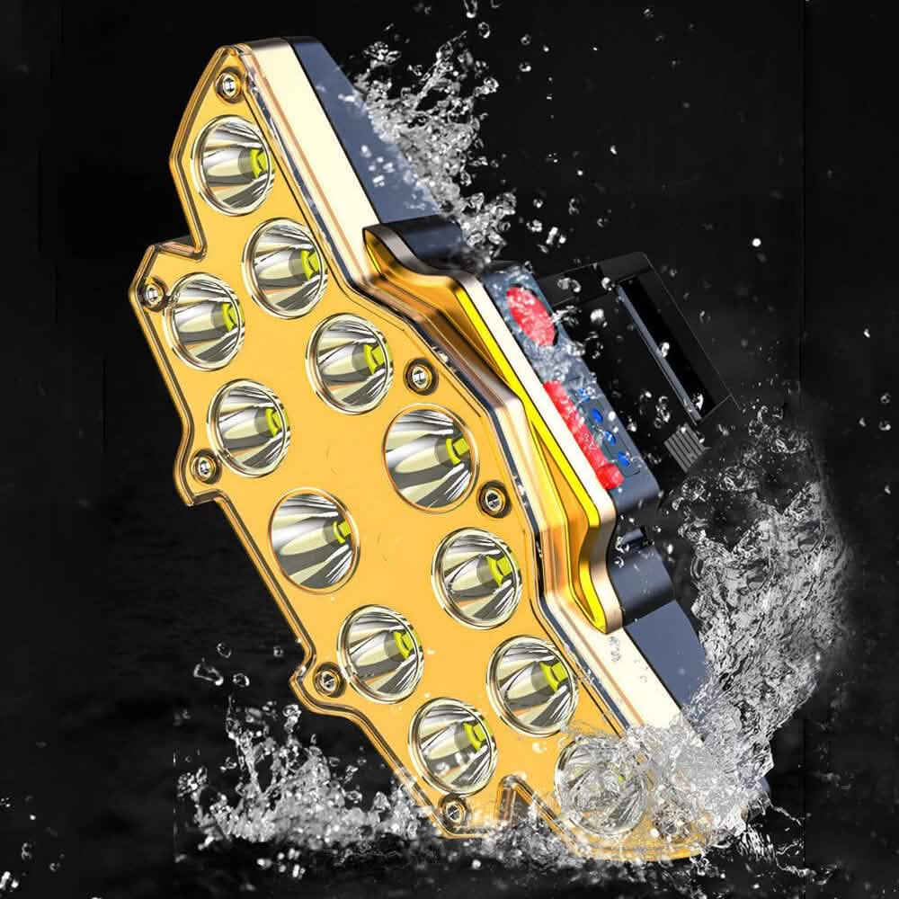 12 x P90 LED Headlamp USB Rechargeable Long Shoot 4 Modes Sports & Outdoors - DailySale