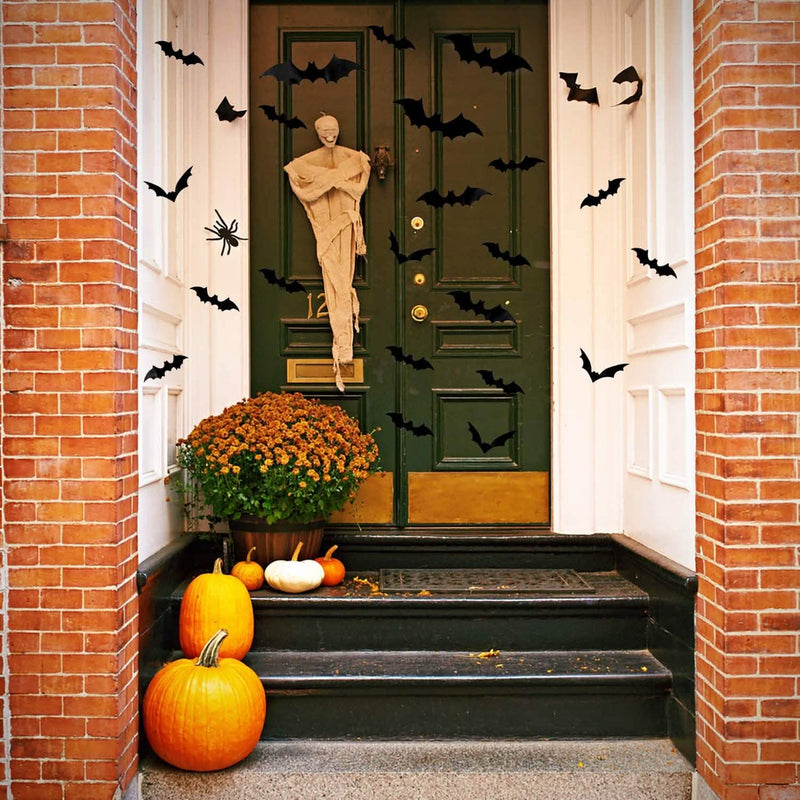 120-Piece: 3D Bat Halloween Decoration Stickers Holiday Decor & Apparel - DailySale