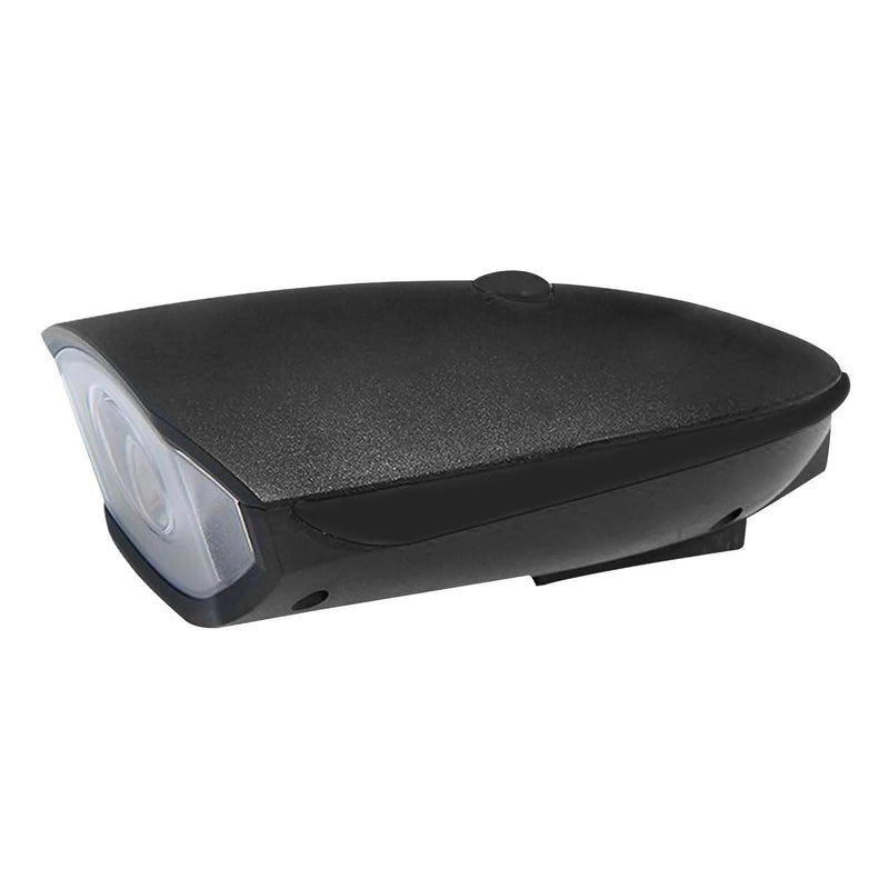 1200mAh Rechargeable Bike Headlight with Horn Sports & Outdoors Black - DailySale