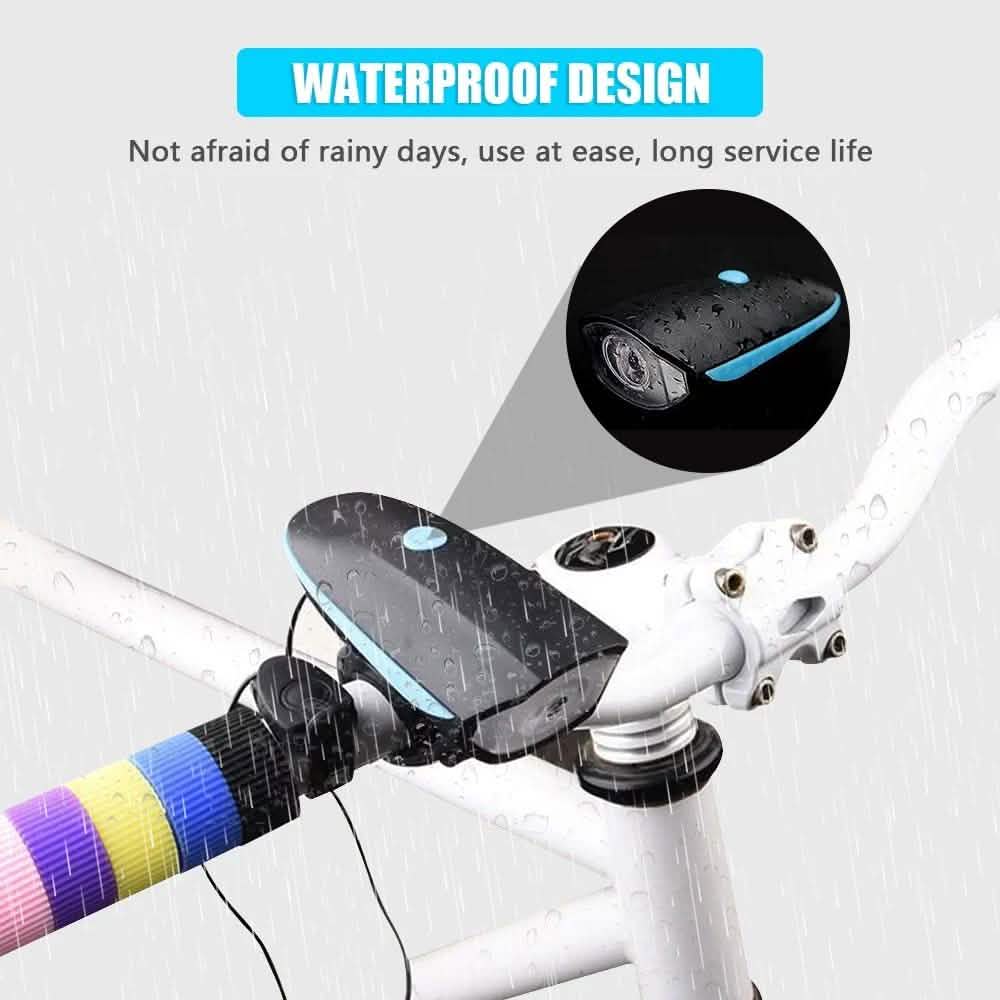 1200mAh Rechargeable Bike Headlight with Horn Sports & Outdoors - DailySale
