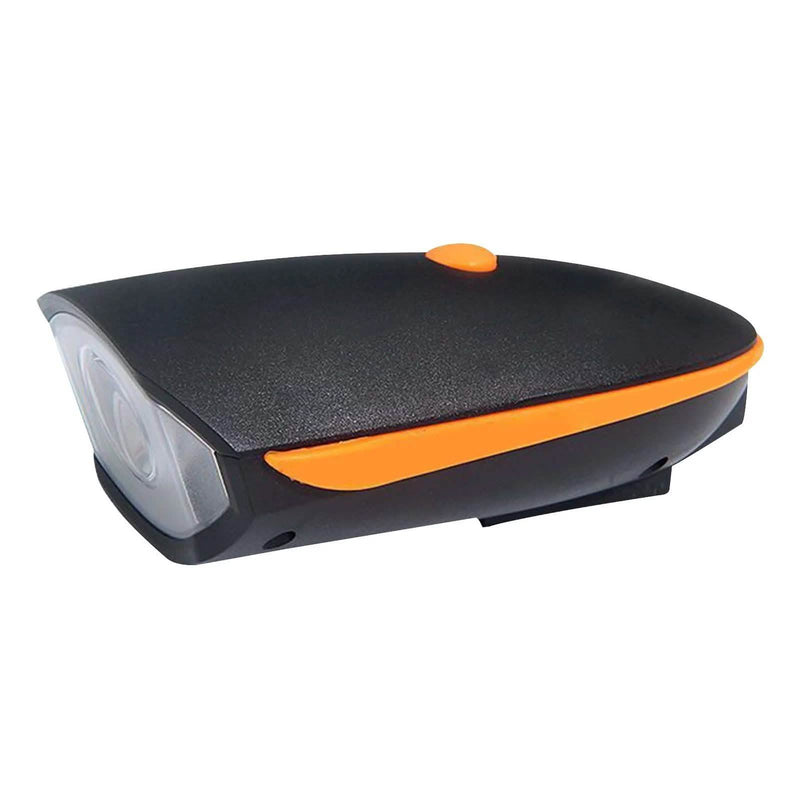 1200mAh Rechargeable Bike Headlight with Horn Sports & Outdoors Orange - DailySale