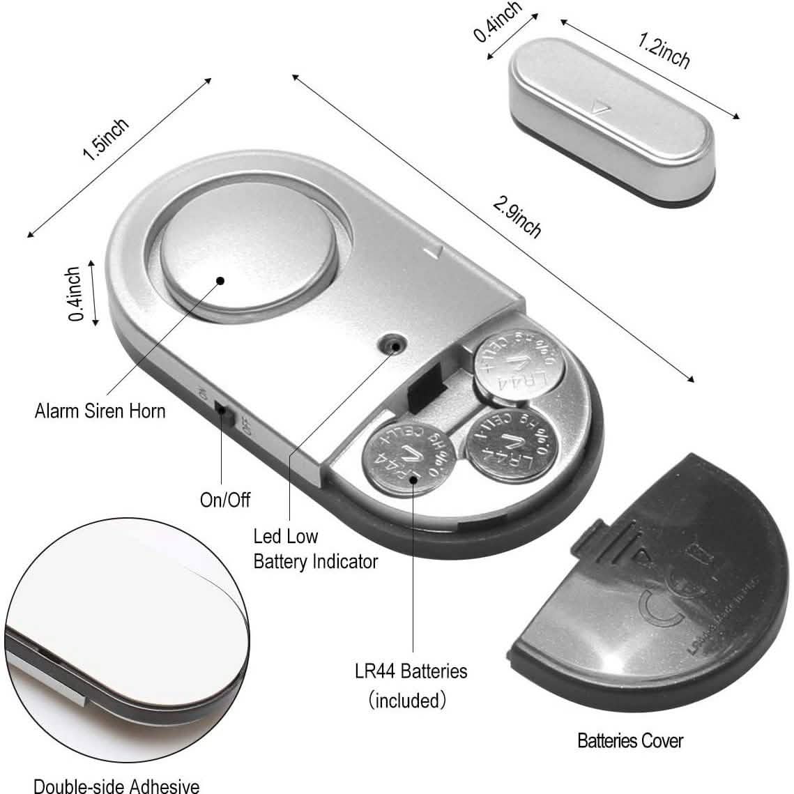 120DB Door Window Alarm Household Appliances - DailySale