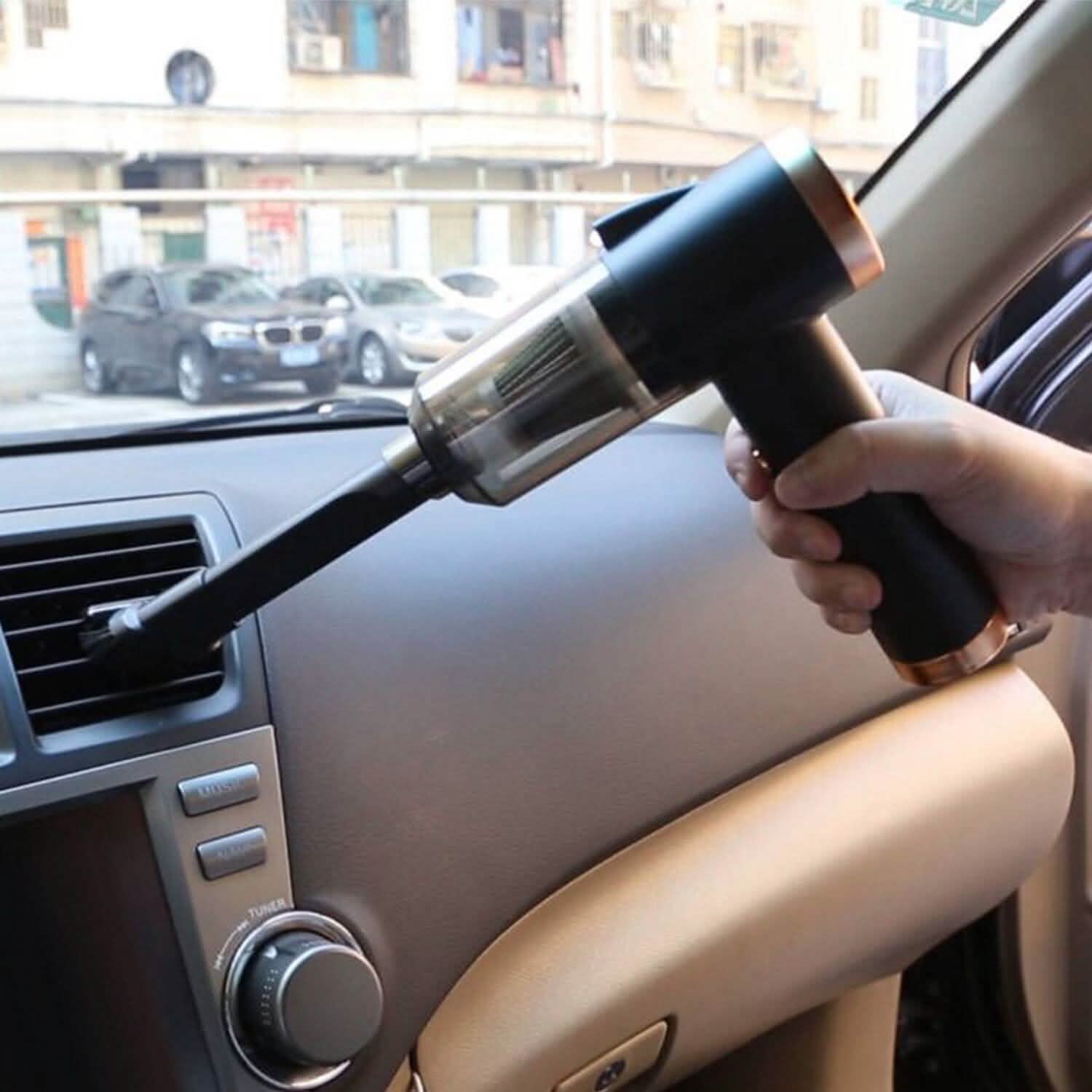 120W 9000PA Cordless Handheld Car Vacuum Cleaner with Searchlight Automotive - DailySale