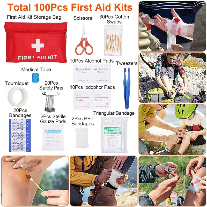 125-Pieces: Emergency Survival Gear Tactical for Outdoor Adventure Sports & Outdoors - DailySale