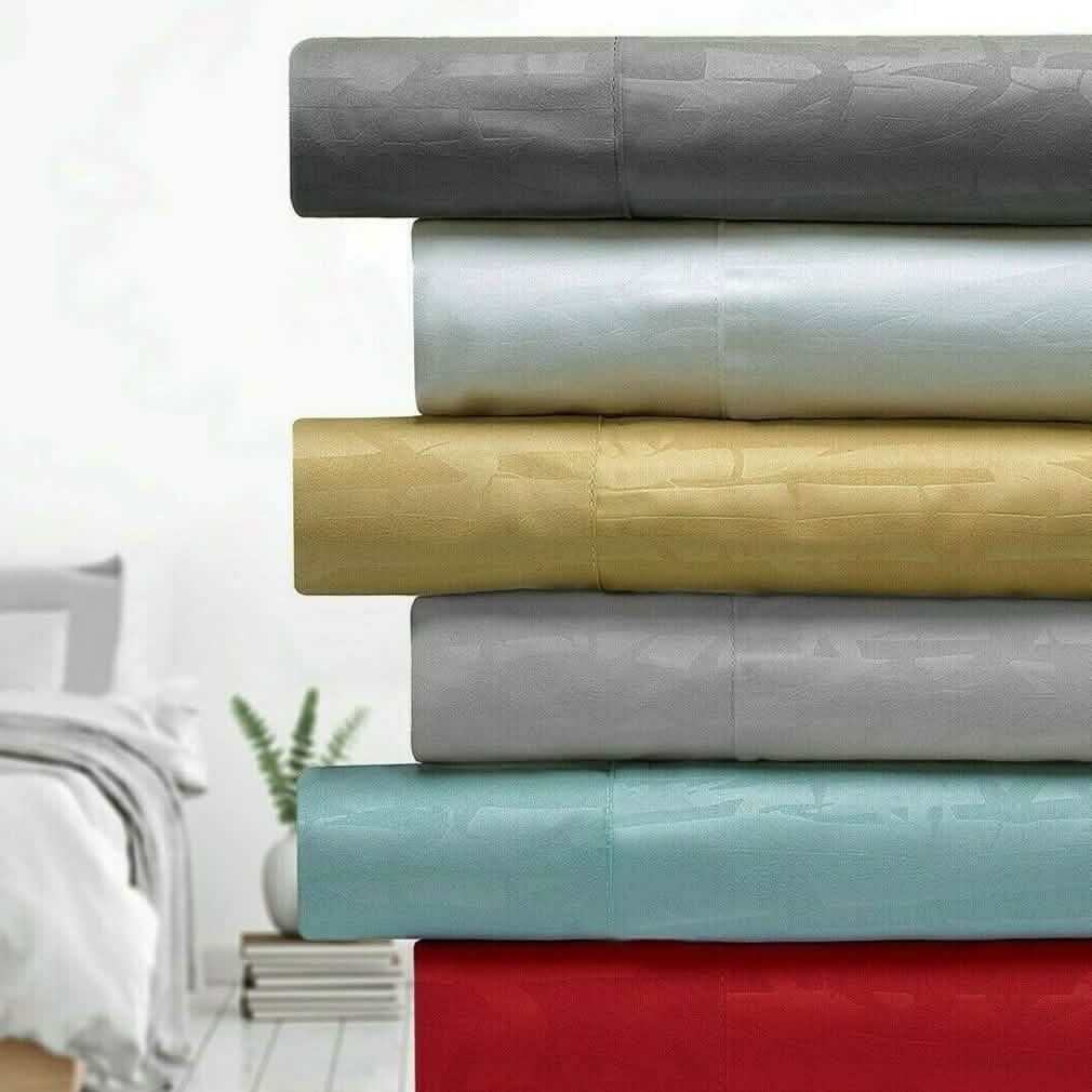 4-Piece Set: Bamboo 1800 Count Embossed Design - DailySale, Inc