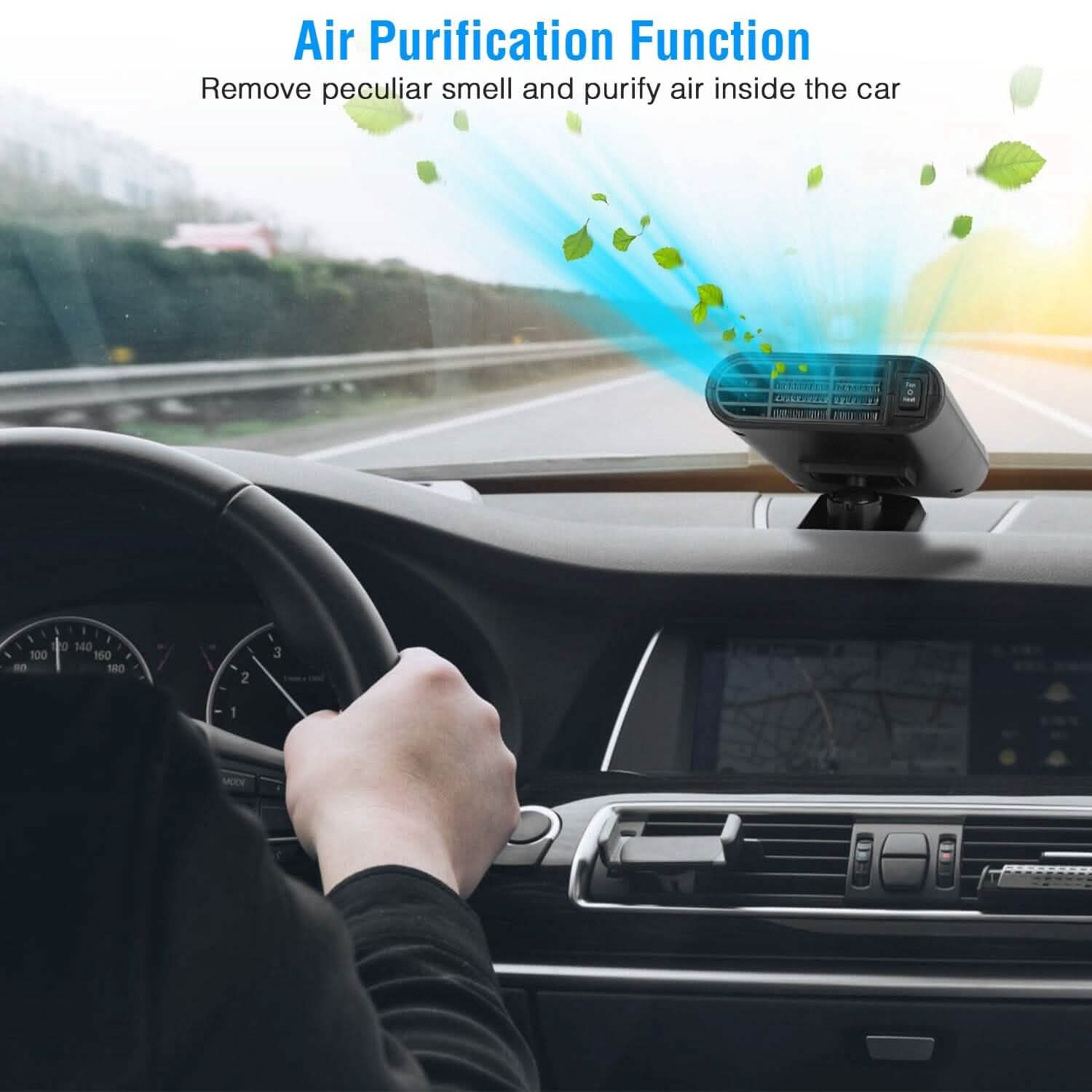 12V 150W Portable Car Heater with Air Purification Automotive - DailySale