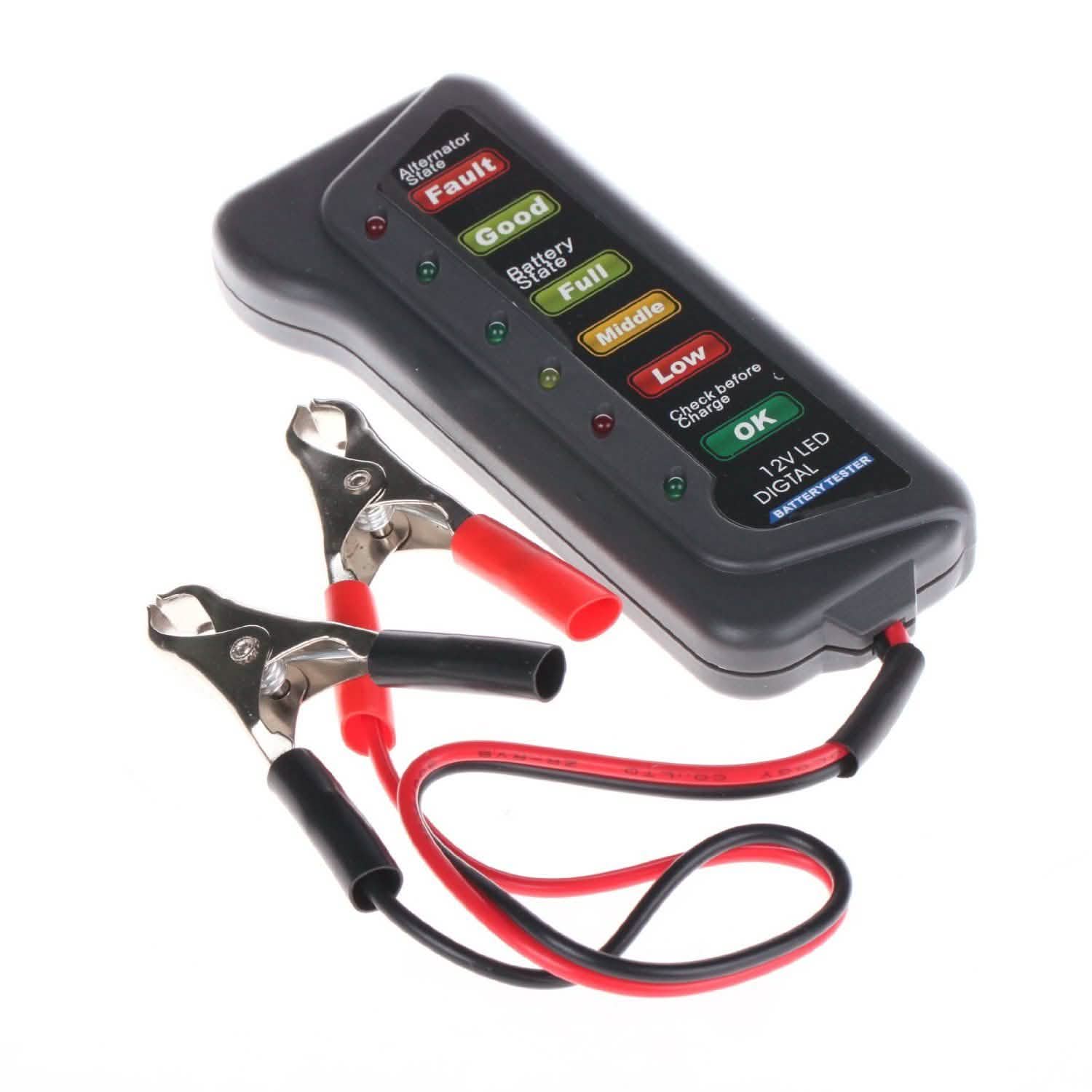 12V Car Digital Battery/Alternator Tester 15 Amps Automotive - DailySale