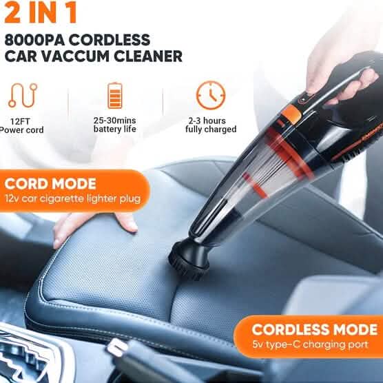 12V Cordless Car Vacuum Cleaner Automotive - DailySale
