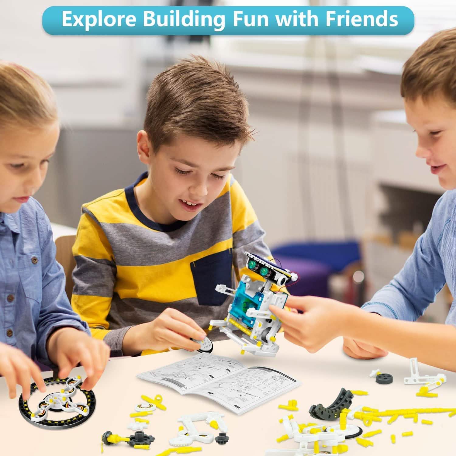 13-in-1 Solar Powered Robot Toy for Kids Toys & Games - DailySale