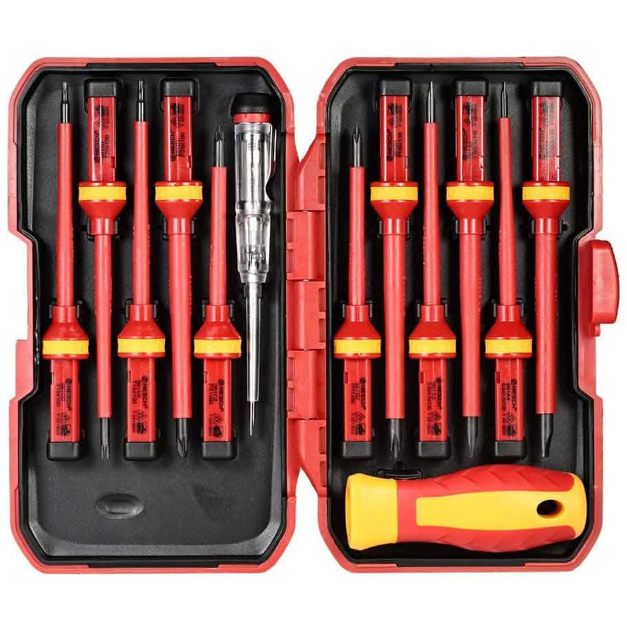 13-Piece: 1000V Changeable Insulated Screwdrivers Set Home Improvement - DailySale