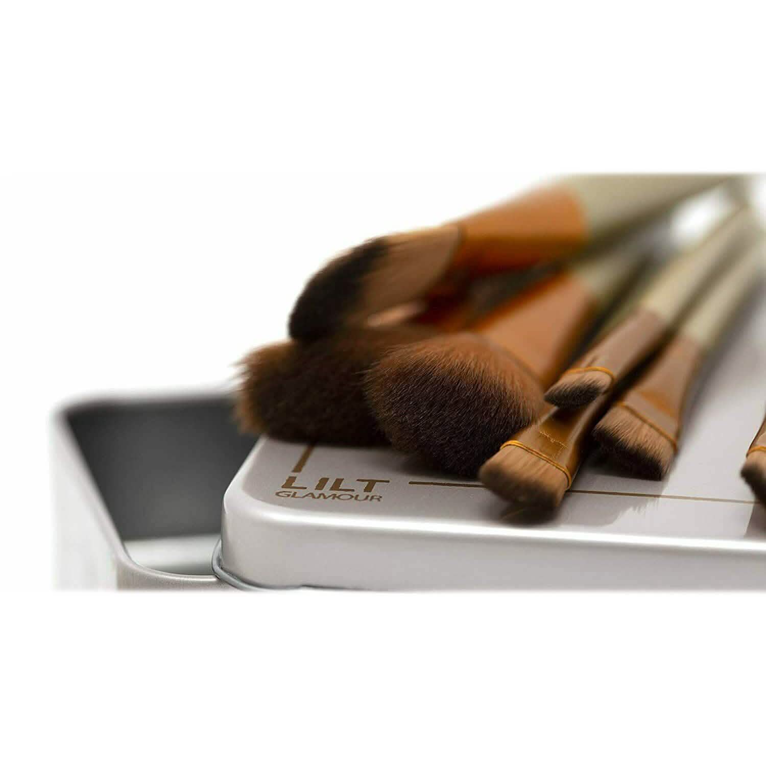 13-Piece: Lilt Beauty Makeup Brush Set with Brass Box Beauty & Personal Care - DailySale