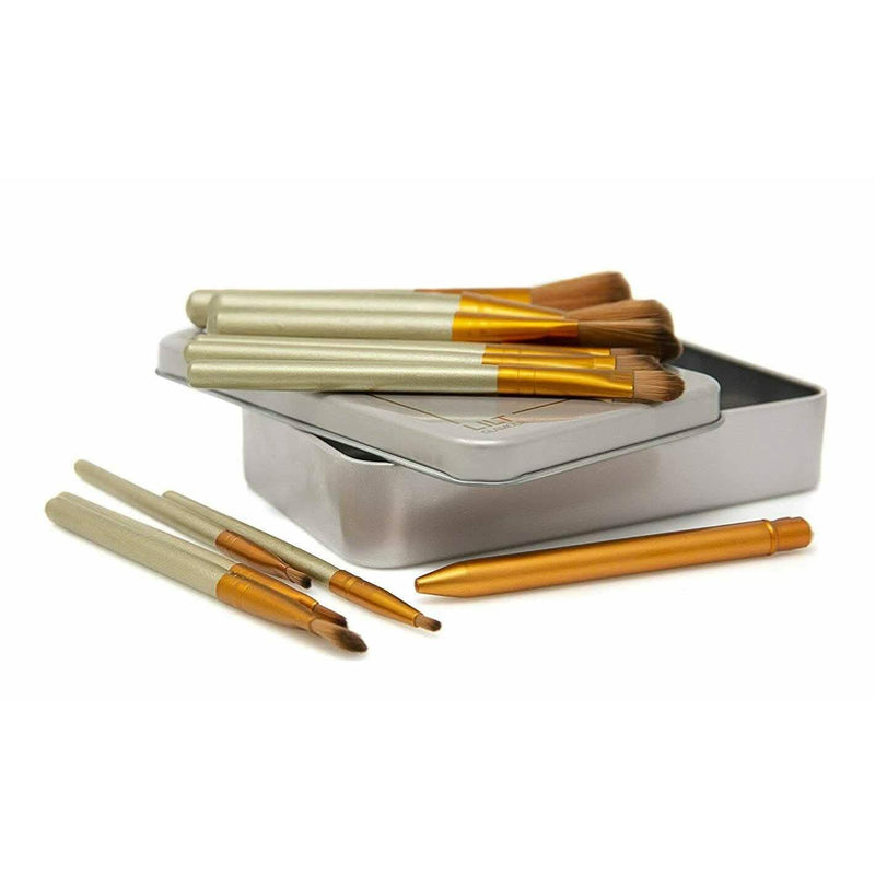 13-Piece: Lilt Beauty Makeup Brush Set with Brass Box Beauty & Personal Care - DailySale